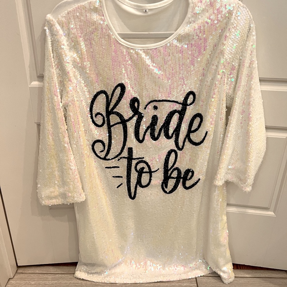 Bride to Be Sequin Dress Size Small